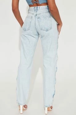 Best reviews of 𧨠Fashion Nova Give You A Peek Cut Out Straight Leg Jean - Light Blue Wash Straight Leg π Jeans π 9 Fashion Nova Give You A Peek Cut Out Straight Leg Jean - Light Blue Wash Straight Leg Jeans