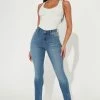 Fashion Nova In Control Lux Stretch Skinny Jean - Medium Wash