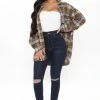 Fashion Nova Kiara Slit Knee Stretch Skinny Jeans - Dark Wash