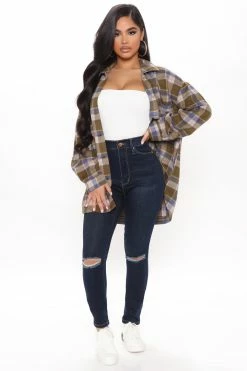 Fashion Nova Kiara Slit Knee Stretch Skinny Jeans - Dark Wash