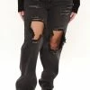 Best reviews of 😀 Fashion Nova Go Bestie Ripped Straight Leg 👖 Jeans - Black ⌛ 2 Fashion Nova Go Bestie Ripped Straight Leg Jeans - Black