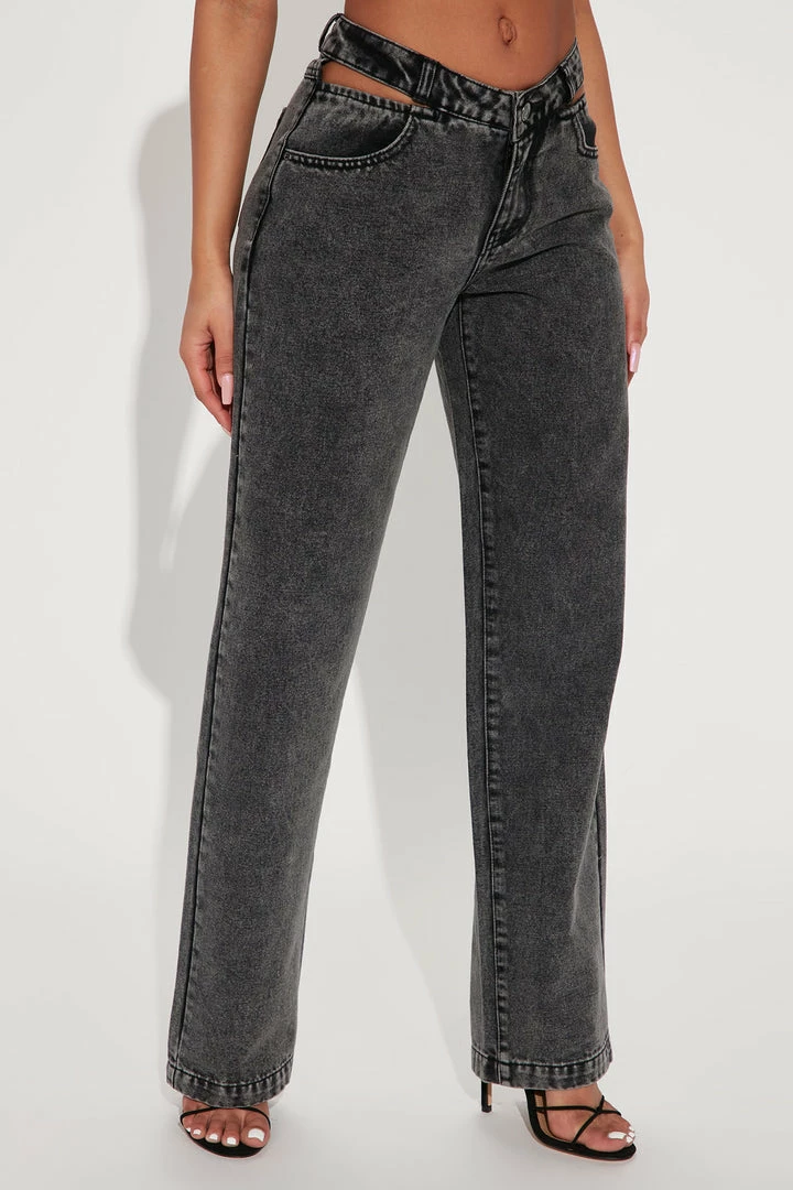 Best reviews of ๐ Fashion Nova Got A Secret V Front Straight Leg Jean - Black Wash Straight Leg ๐ Jeans ๐ 4 Fashion Nova Got A Secret V Front Straight Leg Jean - Black Wash Straight Leg Jeans