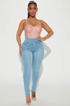 Fashion Nova Picture Perfect Sculpting Stretch Skinny Jeans - Medium Wash