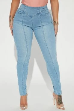 Fashion Nova Picture Perfect Sculpting Stretch Skinny Jeans - Medium Wash
