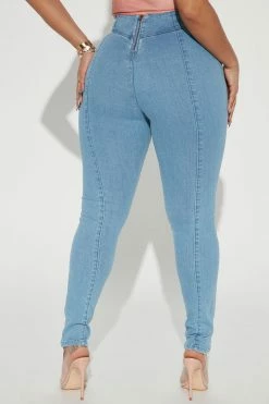 Fashion Nova Picture Perfect Sculpting Stretch Skinny Jeans - Medium Wash