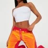 Fashion Nova Feel The Heat Wide Leg Baggy Jean - Pink