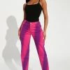 Fashion Nova New Obsession Slim Straight Leg Jean - Pink