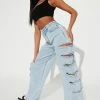 Promo π Fashion Nova Baggy π Jeans City Streets Ripped Baggy Wide Leg Jean - Light Blue Wash β 1 Fashion Nova Baggy Jeans City Streets Ripped Baggy Wide Leg Jean - Light Blue Wash