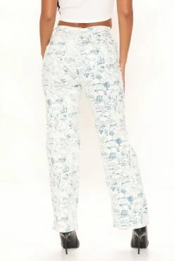 Buy ๐ฅฐ Fashion Nova Going Places High Rise Straight Leg ๐ Jeans - White/combo ๐ 10 Fashion Nova Going Places High Rise Straight Leg Jeans - White/combo