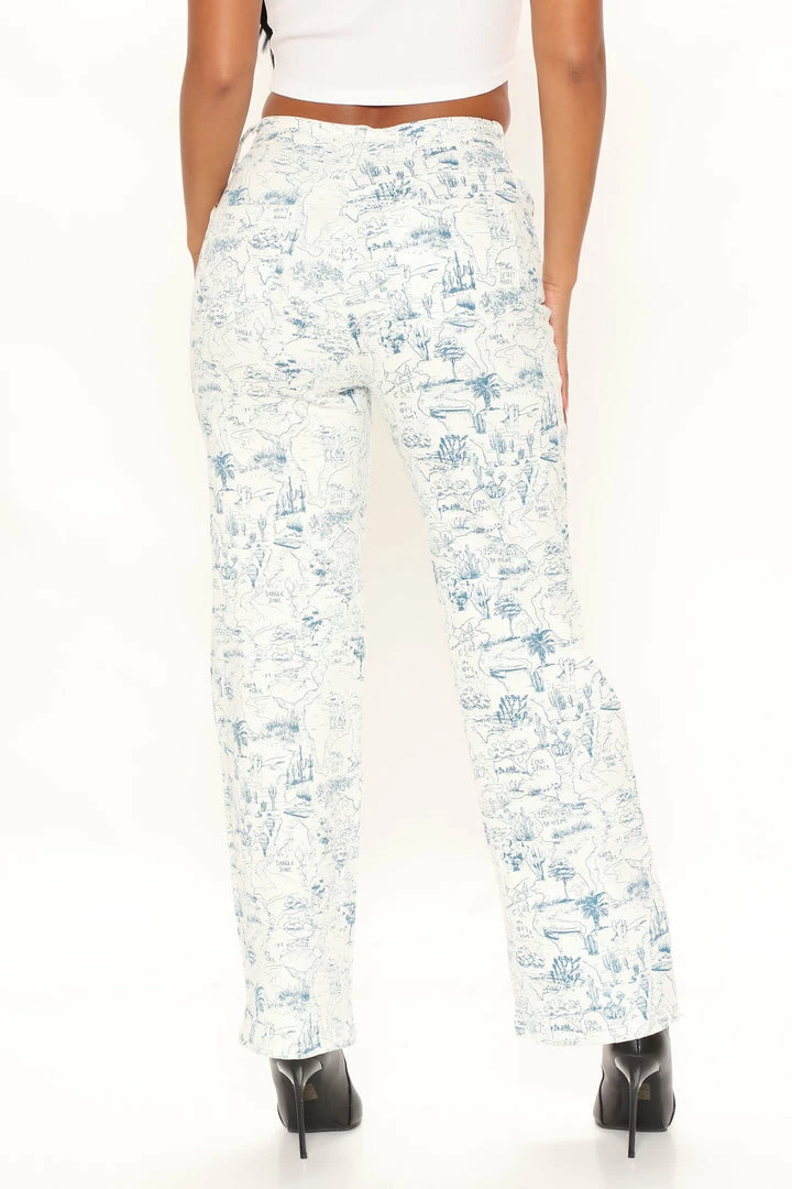 Buy ๐ฅฐ Fashion Nova Going Places High Rise Straight Leg ๐ Jeans - White/combo ๐ 6 Fashion Nova Going Places High Rise Straight Leg Jeans - White/combo