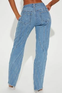 Promo βοΈ Fashion Nova Melissa Mid Rise Seamed Straight Leg Jean - Medium Blue Wash π₯° 7 Fashion Nova Melissa Mid Rise Seamed Straight Leg Jean - Medium Blue Wash