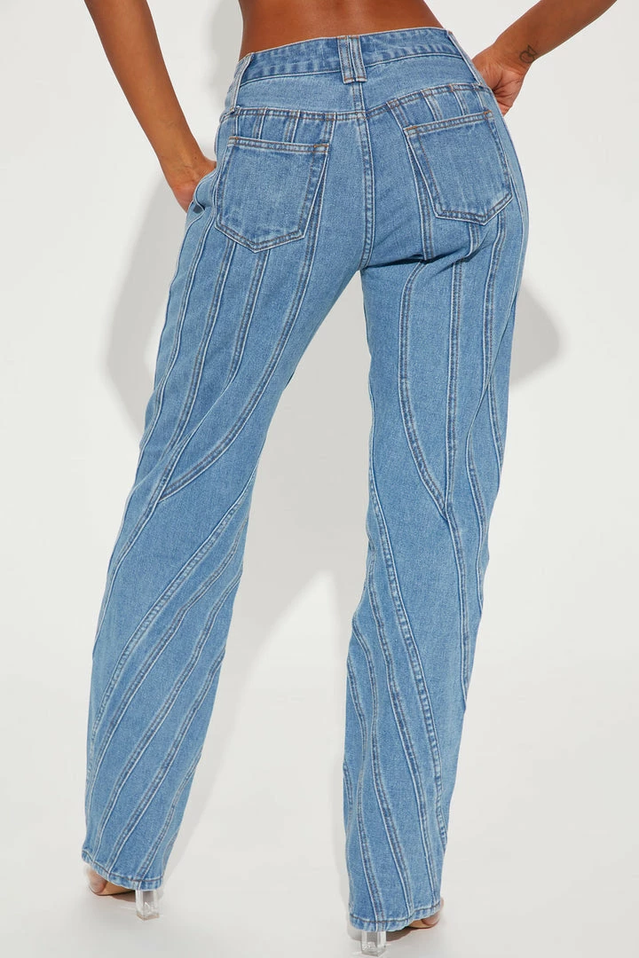 Promo βοΈ Fashion Nova Melissa Mid Rise Seamed Straight Leg Jean - Medium Blue Wash π₯° 5 Fashion Nova Melissa Mid Rise Seamed Straight Leg Jean - Medium Blue Wash