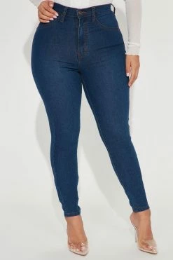 Fashion Nova Soho Super Stretch High Rise Jeggings - Dark Denim Skinny Jeans