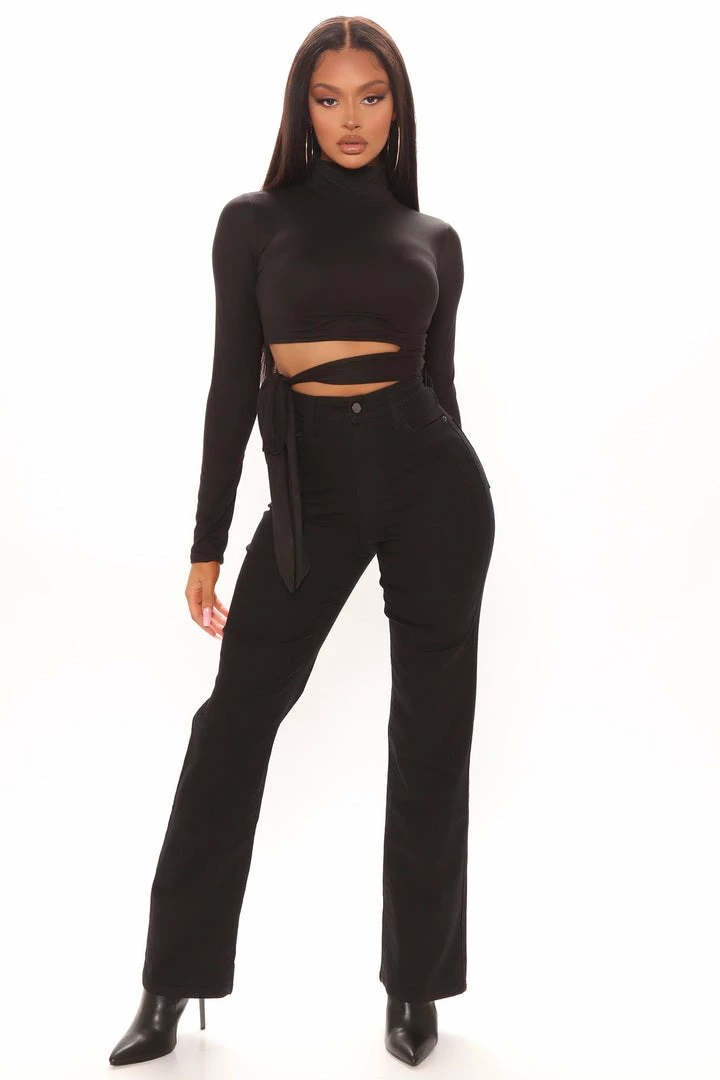 Outlet 😉 Fashion Nova Classic Carolina High Rise Straight Leg 👖 Jeans - Black 😍 3 Fashion Nova Classic Carolina High Rise Straight Leg Jeans - Black