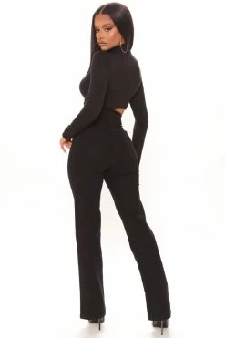 Outlet 😉 Fashion Nova Classic Carolina High Rise Straight Leg 👖 Jeans - Black 😍 13 Fashion Nova Classic Carolina High Rise Straight Leg Jeans - Black