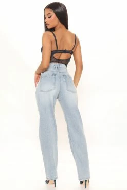 Deals ๐ฅ Fashion Nova On The Down Low Straight Leg Jean - Light Blue Wash ๐ 12 Fashion Nova On The Down Low Straight Leg Jean - Light Blue Wash