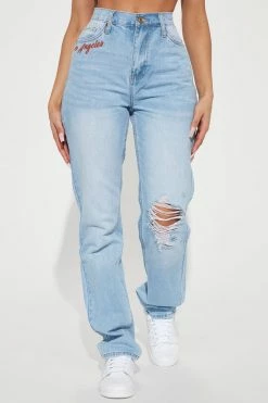 Discount ๐ Fashion Nova Streets Of LA Non Stretch Straight Leg ๐ Jeans - Light Wash ๐ 15 Fashion Nova Streets Of LA Non Stretch Straight Leg Jeans - Light Wash