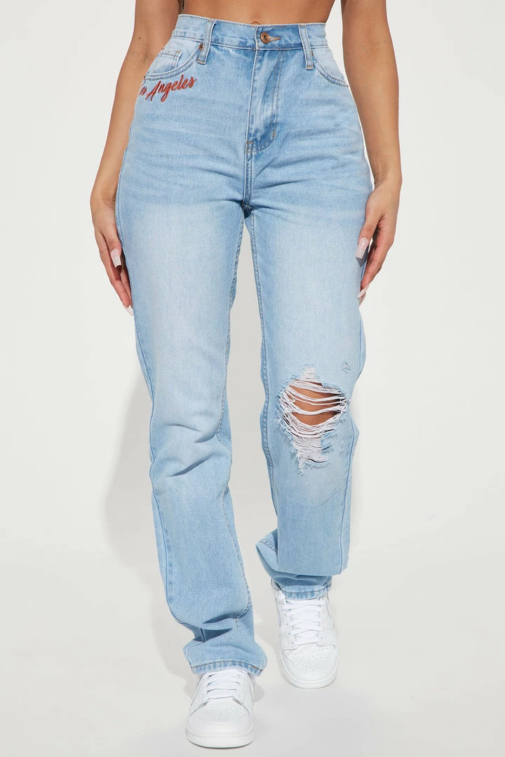 Discount ๐ Fashion Nova Streets Of LA Non Stretch Straight Leg ๐ Jeans - Light Wash ๐ 6 Fashion Nova Streets Of LA Non Stretch Straight Leg Jeans - Light Wash