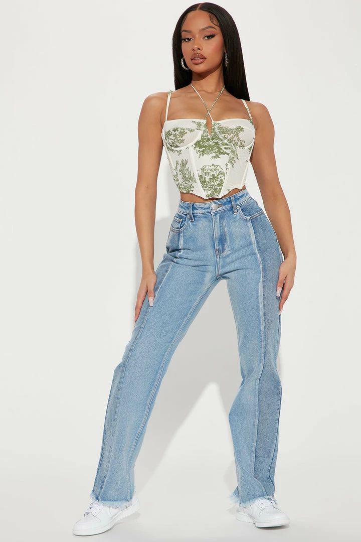 Budget π Fashion Nova On The Flip Two Tone Straight Leg π Jeans - Blue/combo π 3 Fashion Nova On The Flip Two Tone Straight Leg Jeans - Blue/combo