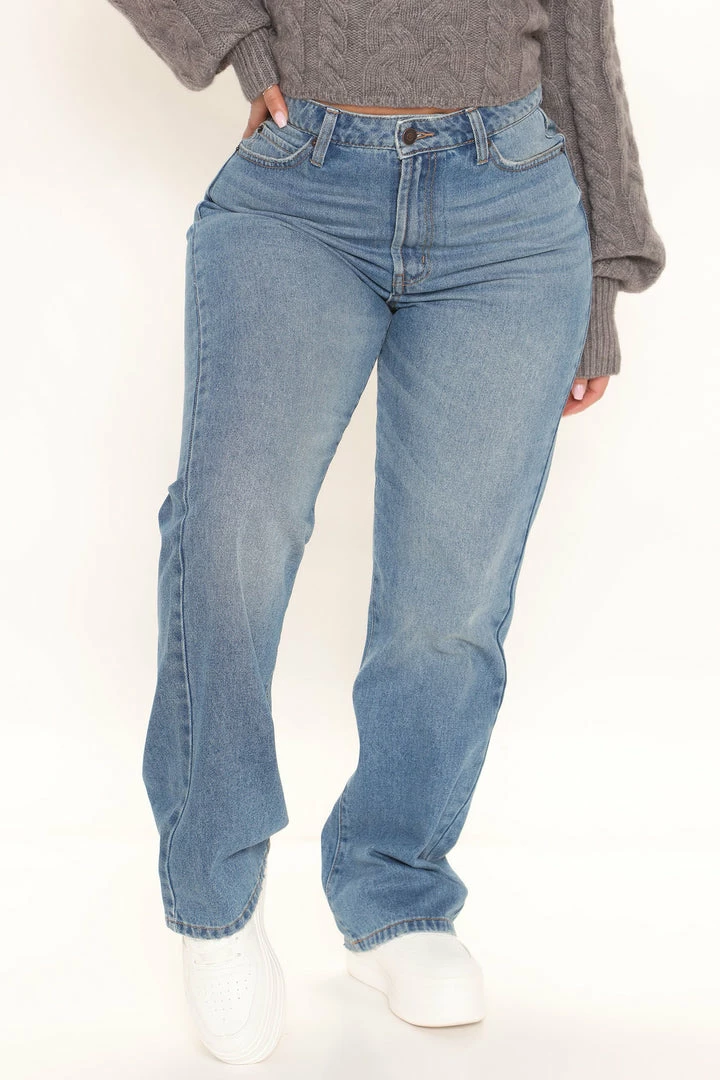 Budget ๐ฅ Fashion Nova On The Down Low Straight Leg Jean - Medium Blue Wash Baggy ๐ Jeans ๐งจ 4 Fashion Nova On The Down Low Straight Leg Jean - Medium Blue Wash Baggy Jeans