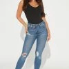 Budget π Fashion Nova Tall Crossover Curvy Skinny π Jeans - Medium Wash π 2 Fashion Nova Tall Crossover Curvy Skinny Jeans - Medium Wash