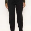 Fashion Nova Down To Earth Stretch Mom Jeans - Black