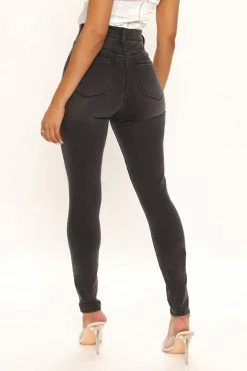 Fashion Nova Tall Our Favorite High Rise Skinny Jeans - Grey