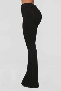 Fashion Nova Deep In My Soul Flare Jeans - Black Skinny Jeans