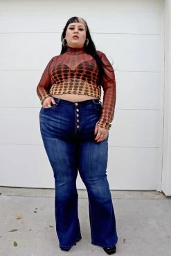 Fashion Nova All Flared Up Jean - Dark Denim