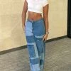 Fashion Nova As If Wide Leg Cargo Jeans - Blue/combo