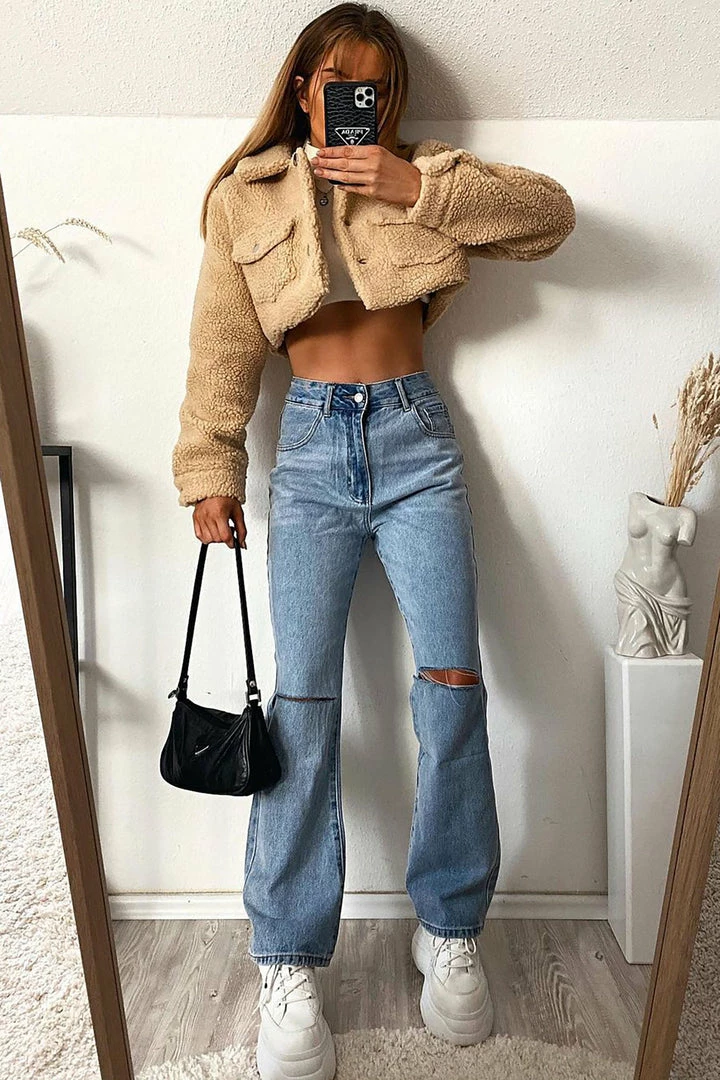 Cheapest โจ Fashion Nova Straight Leg ๐ Jeans Bend The Rules Slouch Fit ๐ Jeans - Light Blue Wash ๐ 7 Fashion Nova Straight Leg Jeans Bend The Rules Slouch Fit Jeans - Light Blue Wash