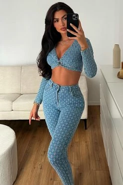 Fashion Nova Best Wishes Skinny Jeans - Light Wash