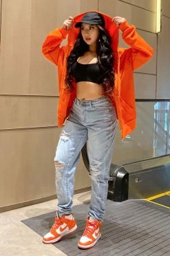 Fashion Nova Better Than Your Last Ripped Straight Leg Jeans - Medium Blue Wash