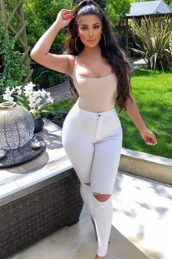 Fashion Nova Canopy Jeans - White Skinny Jeans