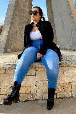 Fashion Nova Classic High Waist Skinny Jeans - Medium Blue Wash