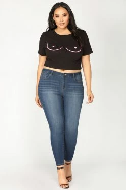 Fashion Nova Ezra Skinny Jeans - Dark