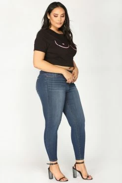 Fashion Nova Ezra Skinny Jeans - Dark