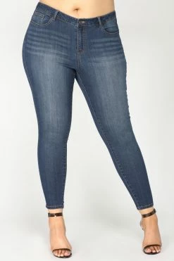 Fashion Nova Ezra Skinny Jeans - Dark