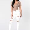 Fashion Nova Lifestyle Jeans - White Skinny Jeans