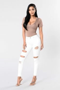 Fashion Nova Lifestyle Jeans - White Skinny Jeans