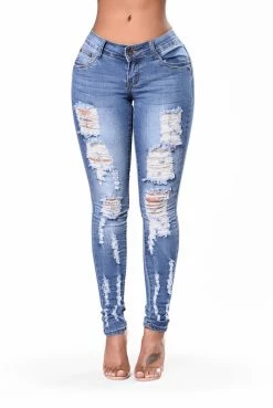 Fashion Nova Passionate From Miles Away Jeans - Medium Skinny Jeans