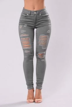 Fashion Nova Remember Last Night Jeans - Cement