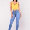 Fashion Nova Precious Fit High Waisted Jean - Medium