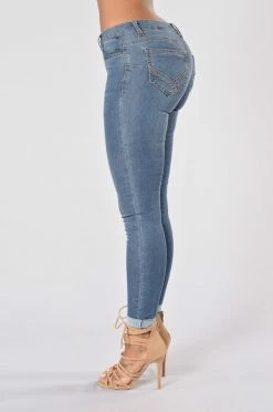Fashion Nova Buffy Jeans - Medium Wash