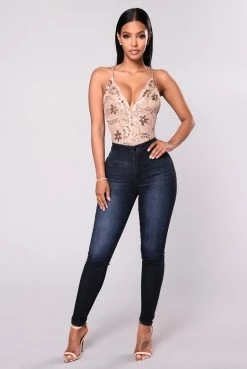 Fashion Nova A Girl Like Me Jeans - Dark Denim Skinny Jeans