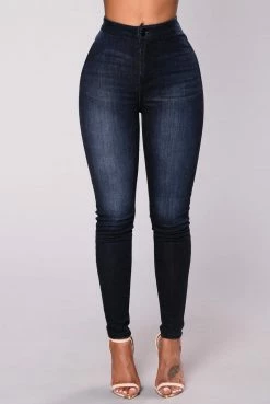 Fashion Nova A Girl Like Me Jeans - Dark Denim Skinny Jeans