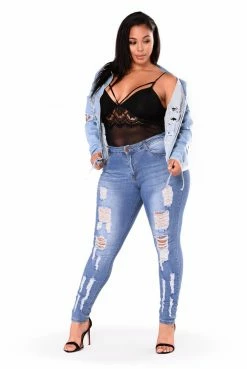 Fashion Nova Passionate From Miles Away Jeans - Medium Skinny Jeans