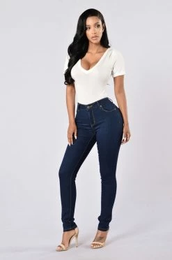 Fashion Nova Skinny Jeans Booty Booty Booty Everywhere Shaping Denim - Dark Wash