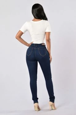 Fashion Nova Skinny Jeans Booty Booty Booty Everywhere Shaping Denim - Dark Wash