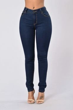 Fashion Nova Skinny Jeans Booty Booty Booty Everywhere Shaping Denim - Dark Wash